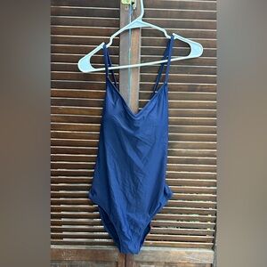 Aerie Blue Tie-Back Swimsuit